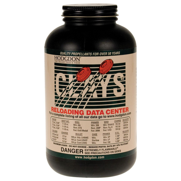 Hodgdon Clays Shotshell & Handgun Powder 14 oz - CLAYS