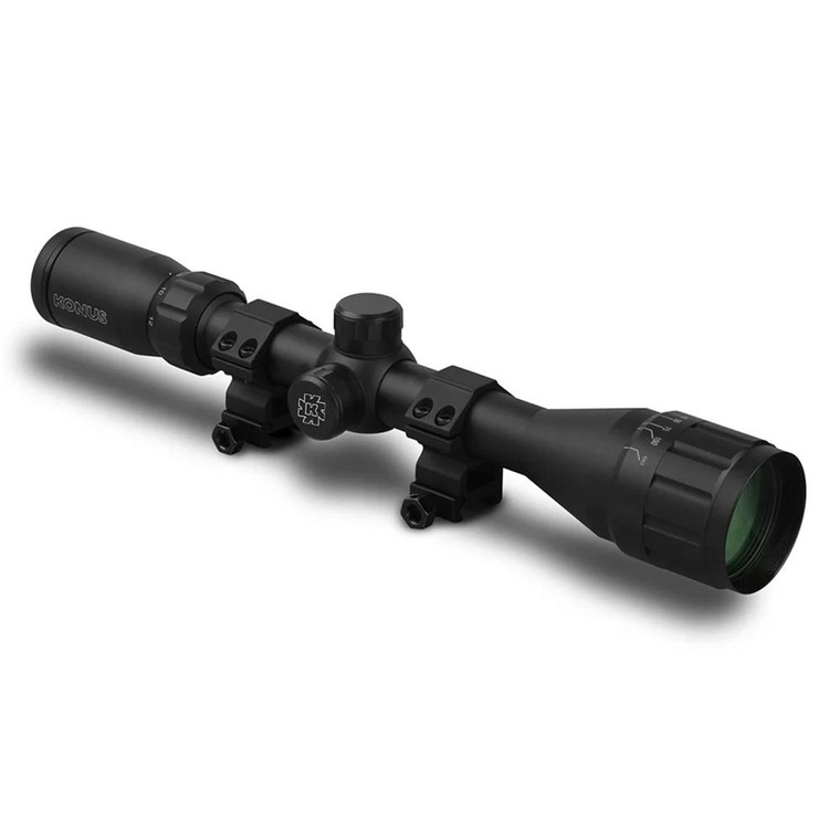 Konus Fighter Rifle Scope 4-12x40 1" SFP Ballistic Black - 7353