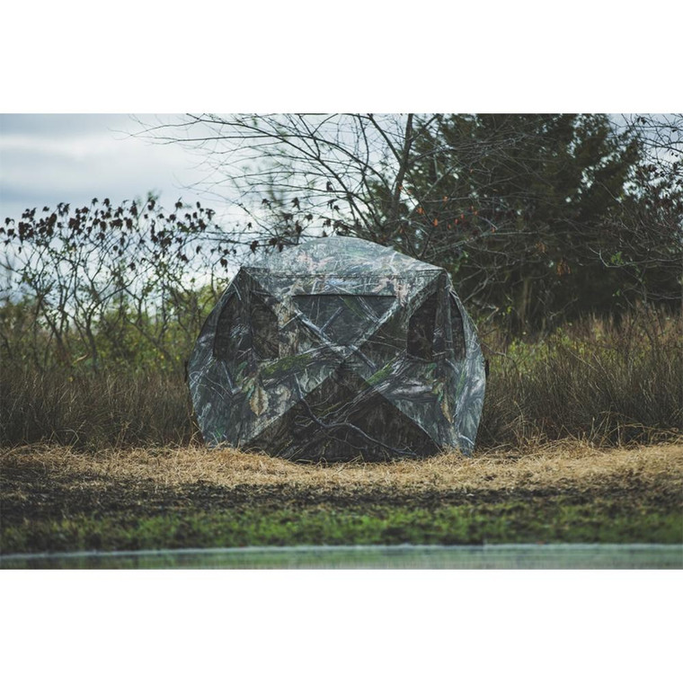 Ameristep Brickhouse Wide Bottom Extreme Ground Blind Mossy Oak Country DNA - AMS-AMEBL3029-WBX