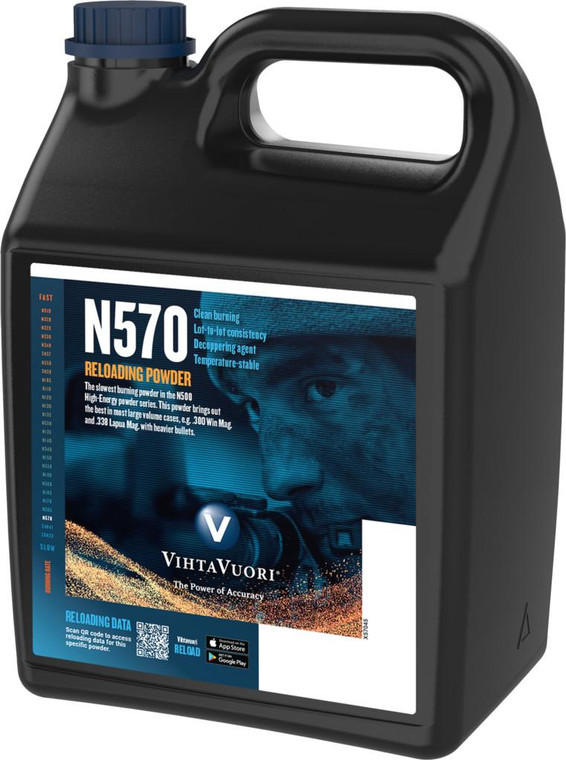 Vihtavuori N570 Rifle Powder - 8lbs - T57080