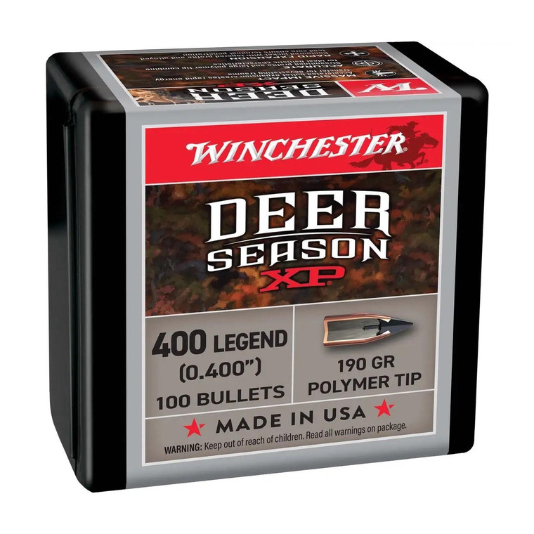 Winchester Deer Season XP Rifle Bullets 400 LEGEND 190 gr 100/ct - WB400XP