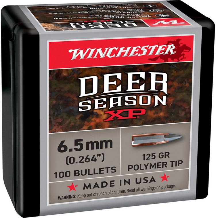 Winchester Deer Season XP Rifle Bullets 6.5mm  125 gr 100/ct - WB65XP