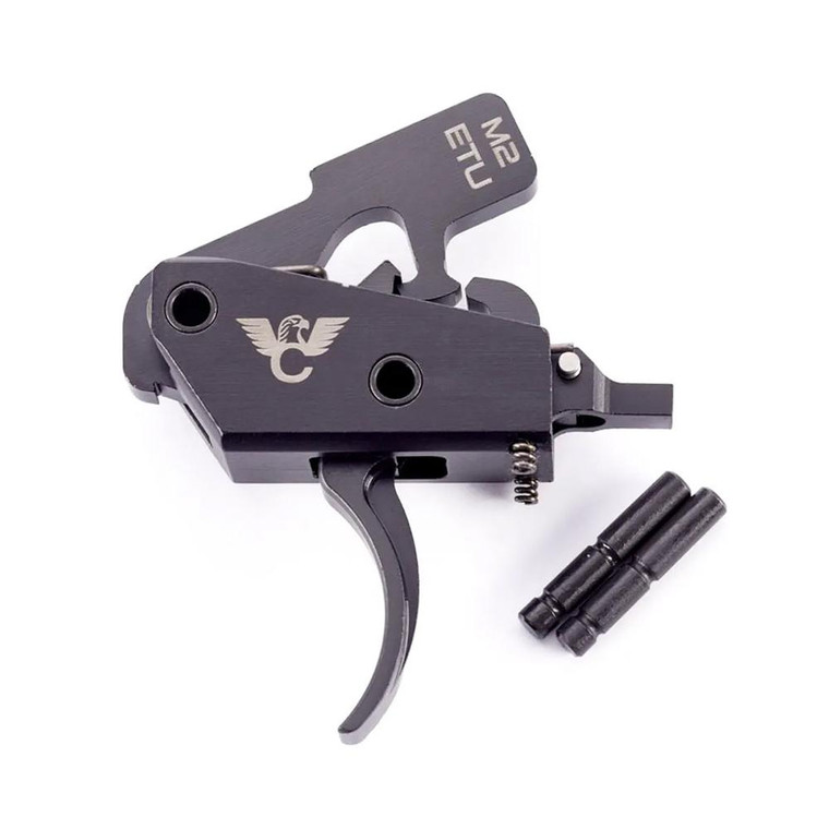 Wilson Combat AR Enhanced Trigger Unit Two Stage 4-4.5 lb Curved Black - TR-ETU-M2