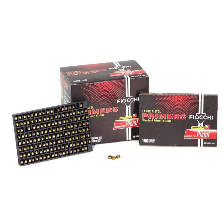 Fiocchi Large Pistol Primers - 1500/ct - PRLPFM