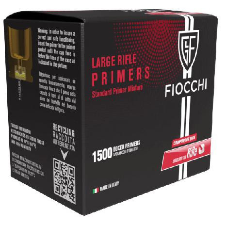Fiocchi Large Rifle Primers - 1500/ct - PRLRFM