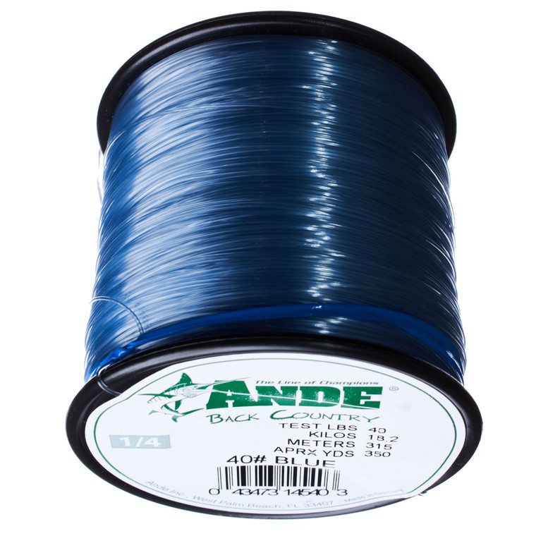 Ande Back Country, 1/4lb Spool Blue 40lb