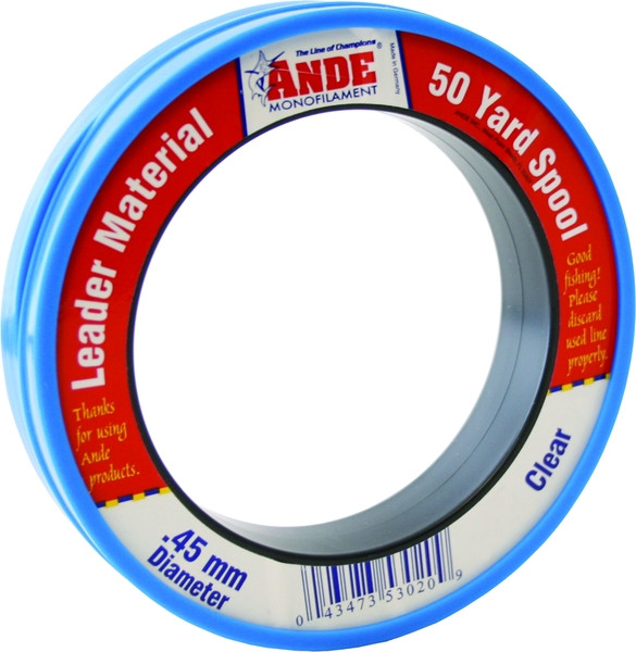 Ande Fluorocarbon, 12lb Spool Clear 50yd