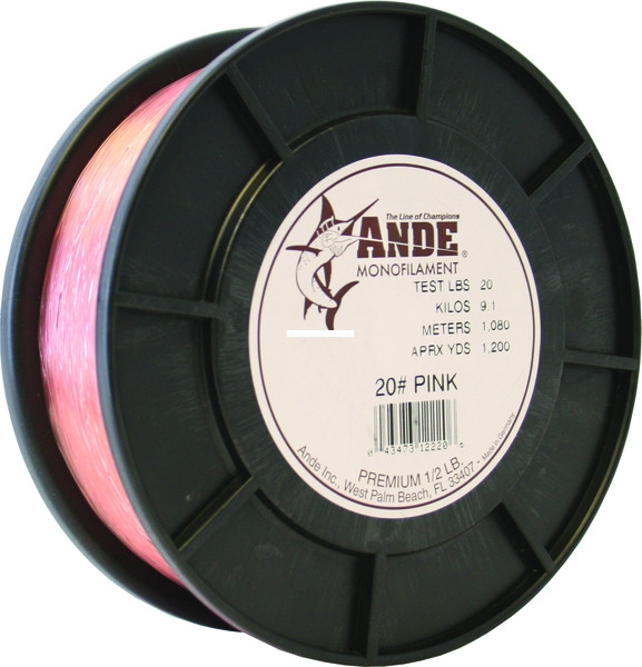 Ande Premium, 1/2lb Spool Pink 20lb