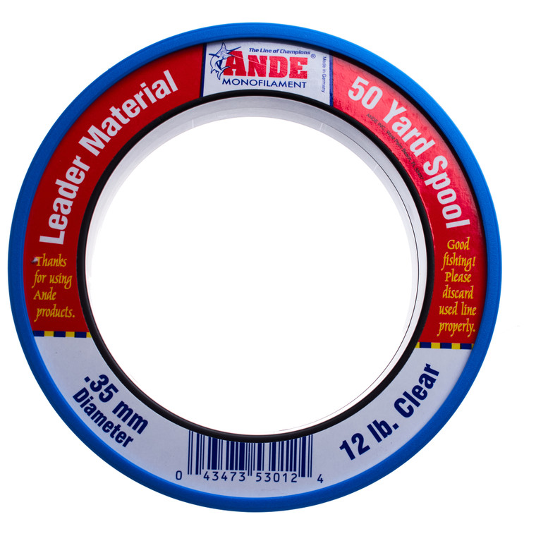 Ande Premium, 50yd Spool Clear 12lb