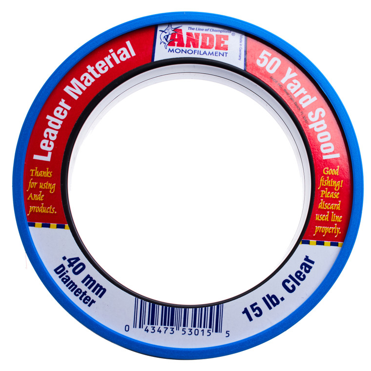 Ande Premium, 50yd Spool Clear 15lb