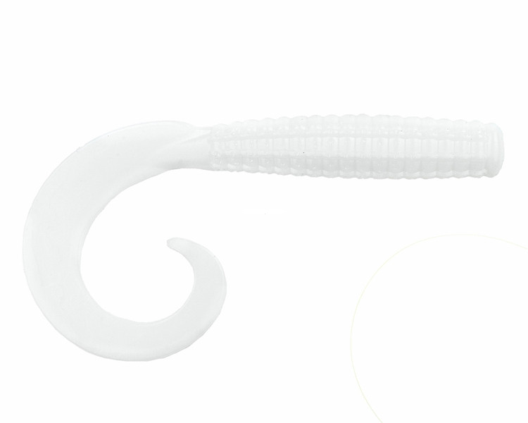 BaitFuel Saltwater GO2 Grub, 4'' White 6pk