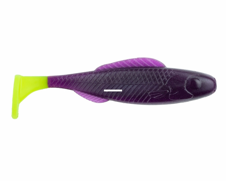 BaitFuel SW GO2 Minnow, 3'' Purple Chartreuse 5pk
