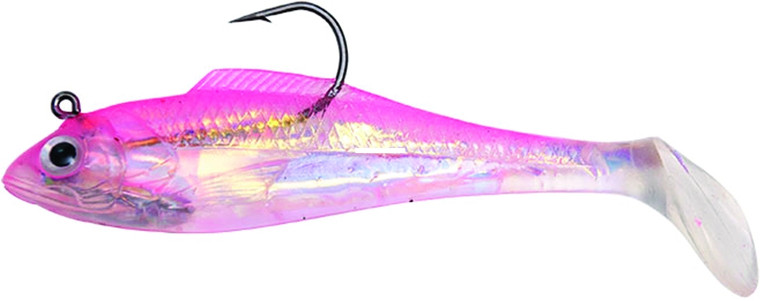 Betts Billy Bay Halo Shad, 1/2oz Pink 3pk