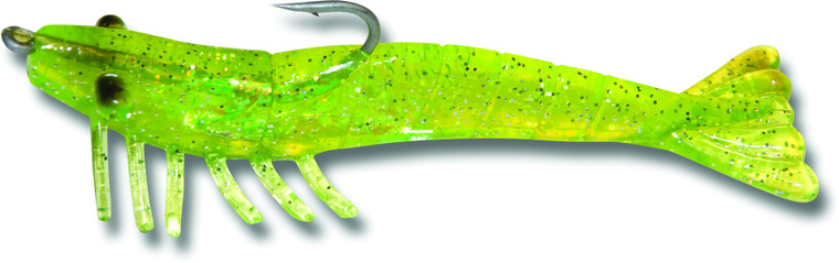 Betts Grass Halo Shrimp, 1/4oz Chartreuse Sparkle 3pk