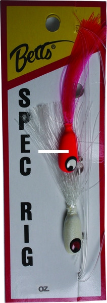 Betts Spec Rig, 1/16oz White/Pink 2pk