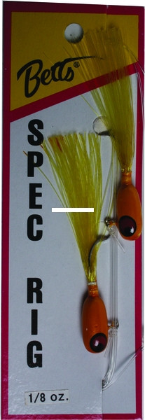 Betts Spec Rig, 1/8oz Yellow/Yellow 2pk