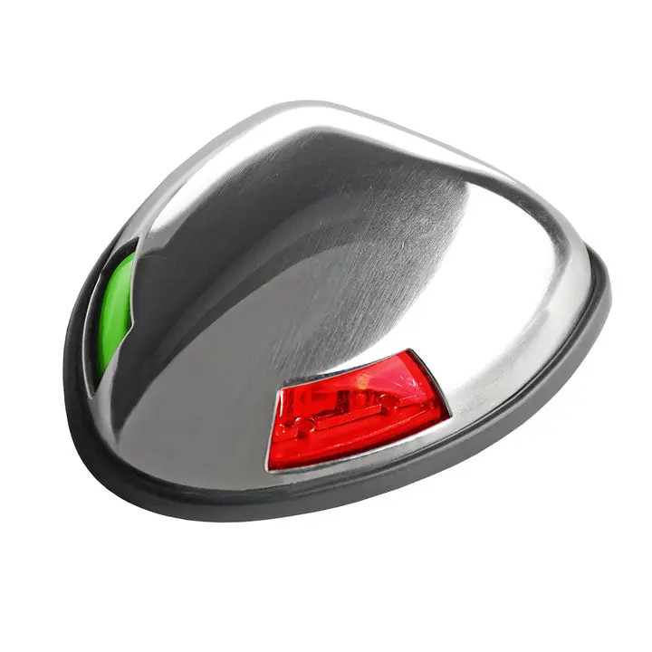 BOAT Bow Light Combination, Stainless Steel Red/Grn LED