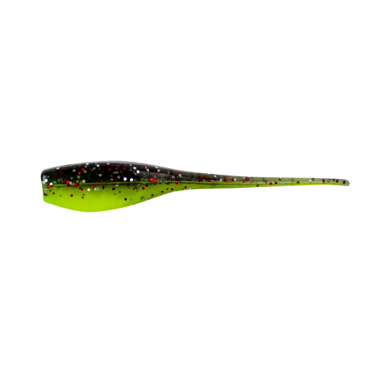 Bobby Garland Baby Shad, 2'' Licorice/Cht Pearl 18pk