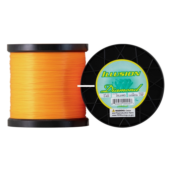 Diamond Illusion Mono, 20lb 1lb Spool Hunter Orange