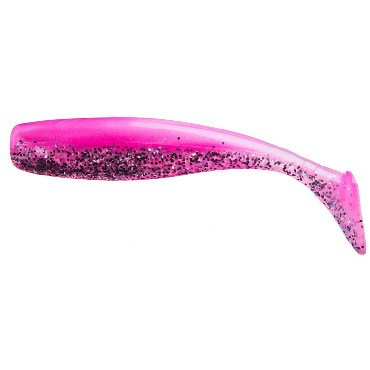 DOA CAL Series Shad Tail, 4'' Pink Ice 12pk