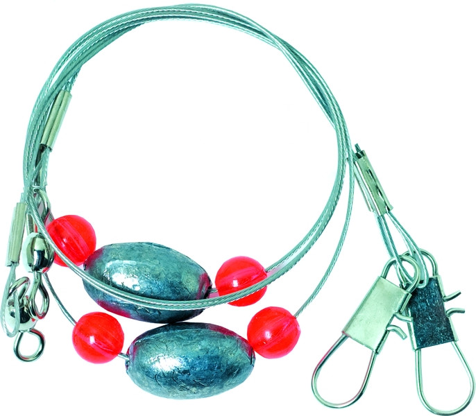 EA Lazer Redfish Leader, 1/2oz 31'' Egg Sinker 2pk