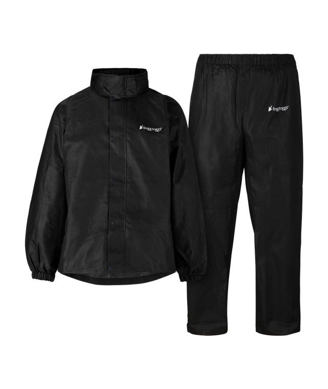 Frogg Toggs Clssc AS RnSuit, Mens 3X Black/Black Pants