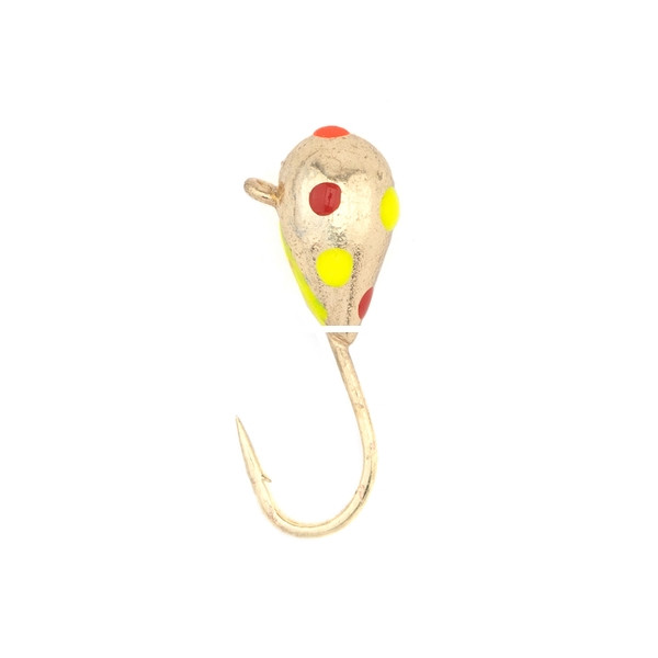 LakeEffect Tungsten Ice Jig, 3mm Fireball Gold