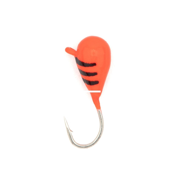LakeEffect Tungsten Ice Jig, 5mm Hot Cherries