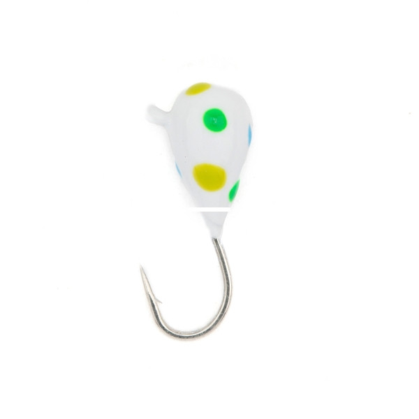 LakeEffect Tungsten Ice Jig, 5mm Lily Pad Glow