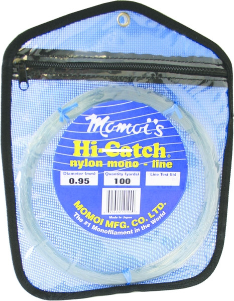 Momoi HiCatch Nyln Mono Ldr, 150lb 100yd Coil Clear White