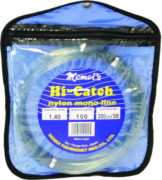 Momoi HiCatch Nyln Mono Ldr, 200lb 100yd Coil Smoke Blue