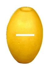 Promar Poly Plastic Float, 3.5'' x 6'' Yellow