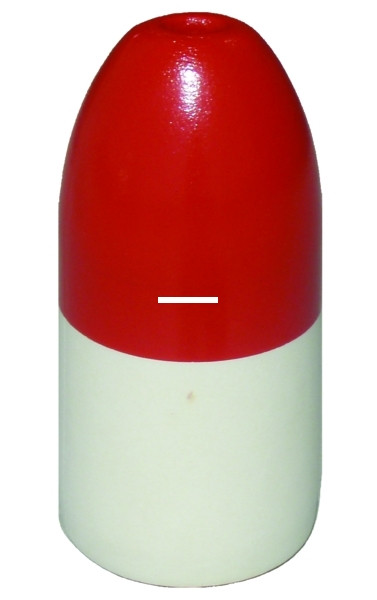 Promar Poly Plastic Float, 5'' x 11'' Red & White