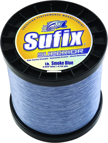 Sufix Superior 1 Kg Spool, 3275 yd Smoke Blue 40 lb