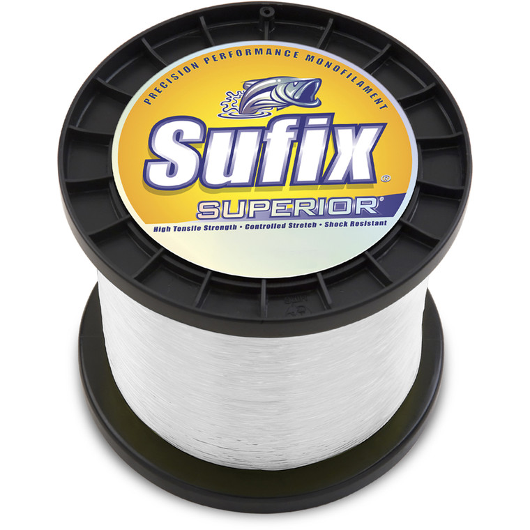 Sufix Superior 1 lb Spool, 5970 yd Clear 10 lb