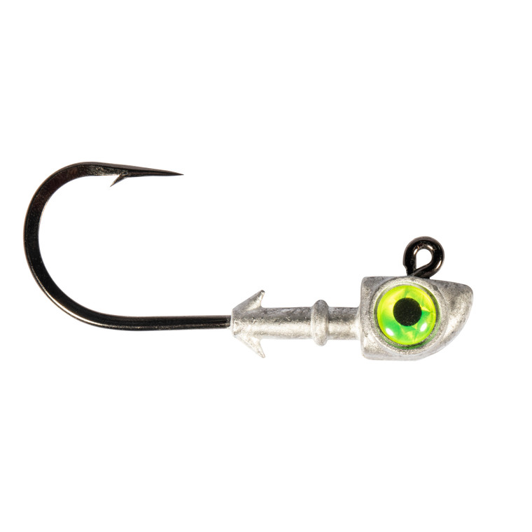 Z Man DieZel Eye Jighead, 3/8oz 6/0 Charteuse 2pk