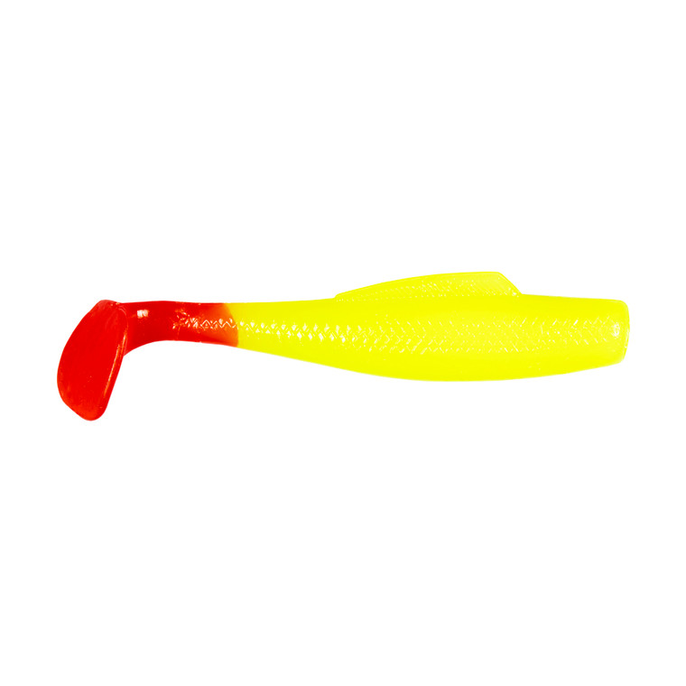 Z Man MinnowZ, 3'' Chartreuse/Red Tail 6pk