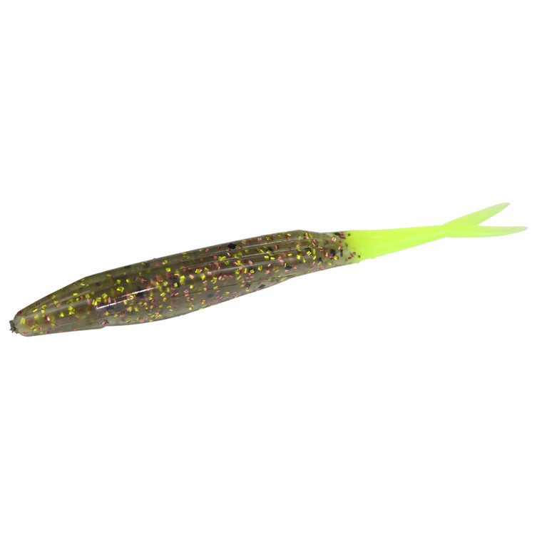 Zoom Super Fluke 5'', Golden Bream Chartreuse 10pk