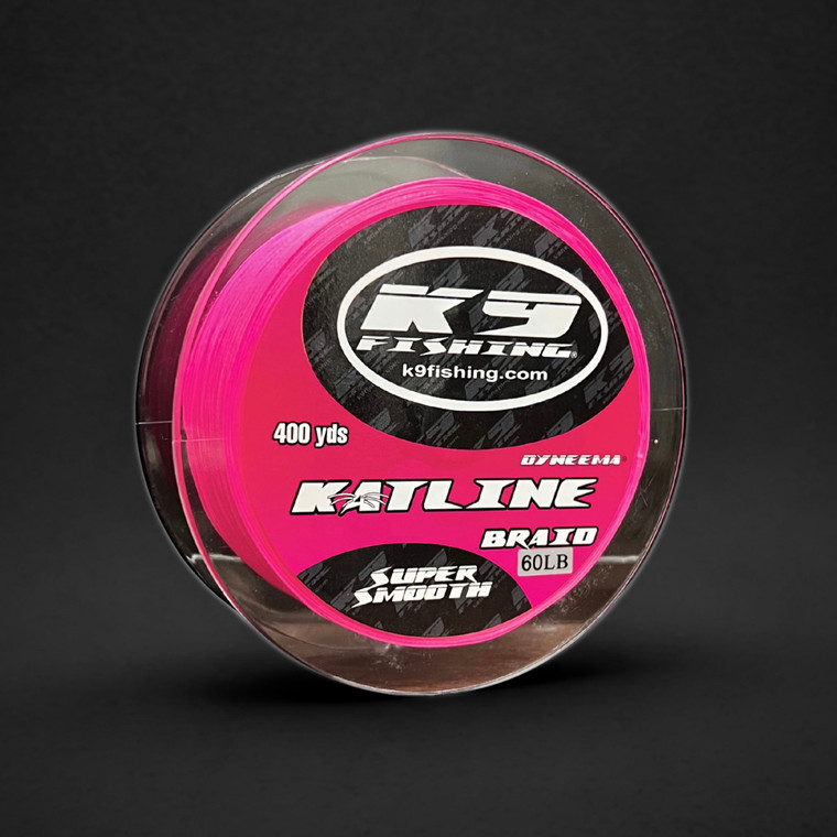 K9 Fishing Pink 8 Strand Katline Braid 400yd - 60lb
