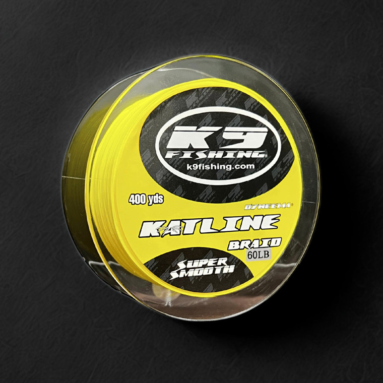 K9 Fishing Yellow 8 Strand Katline Braid 400yd - 60lb