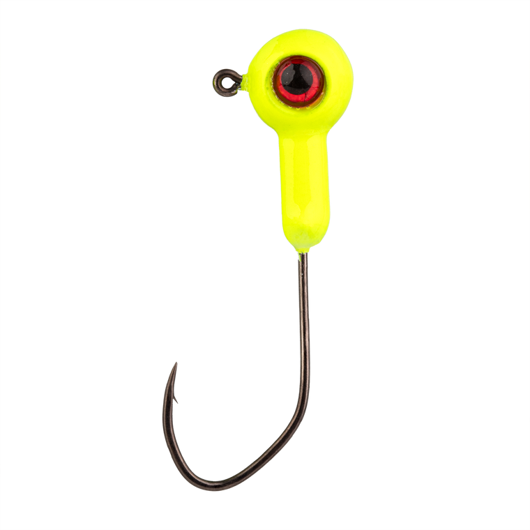 Mr. Crappie 1/4oz XL Stiletto Jig Head 6pk - Chartreuse