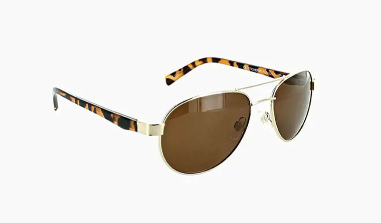 Optic Nerve - Lacuna Polarize Sunglass - Shiny Gold Tort/brown -