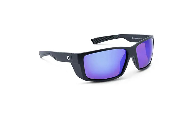 Optic Nerve - Stauton Polariz Sunglass - Matte Blk/brn Blue Mirro -