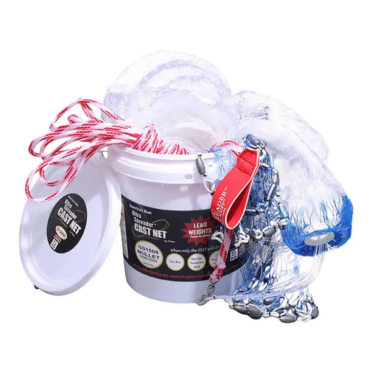 Fi Tec - Gs Mullet 1500 Cast Net - 12ft 1in Clear -