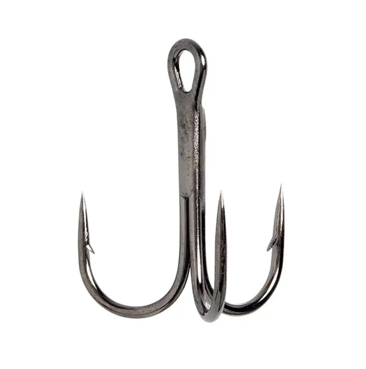 Eagle Claw - Lazer Treble Hook - Blk Ni 3x Sz6 5pk -