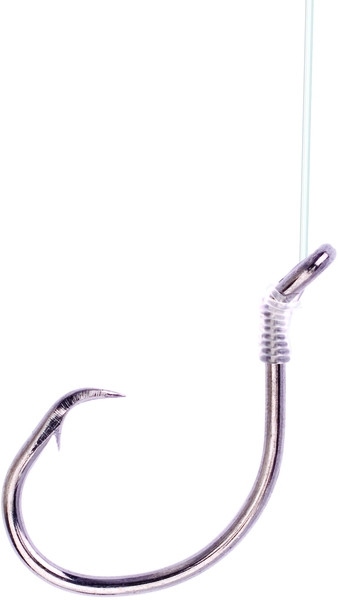 Eagle Claw - Snelled Circle Sea Hook - Plt Blk 7/0 5pk 18in -