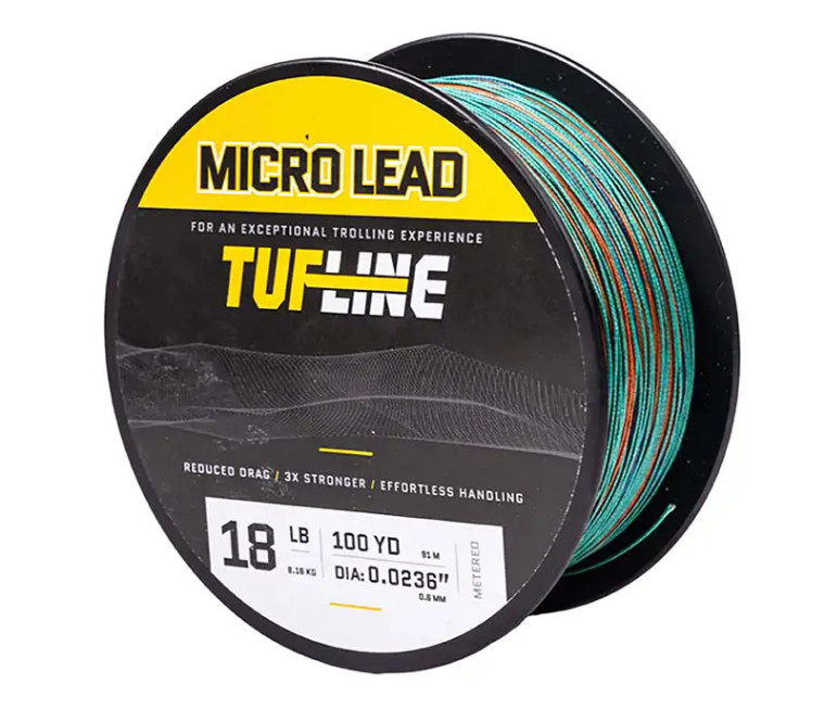Mustad - Micro Lead Core Line - Multicolor 100yd 18lb -