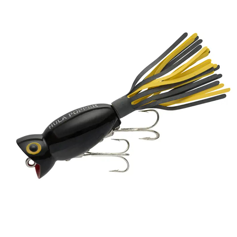 Arbogast - Hula Popper - 2in 3/8oz Yellow/black -