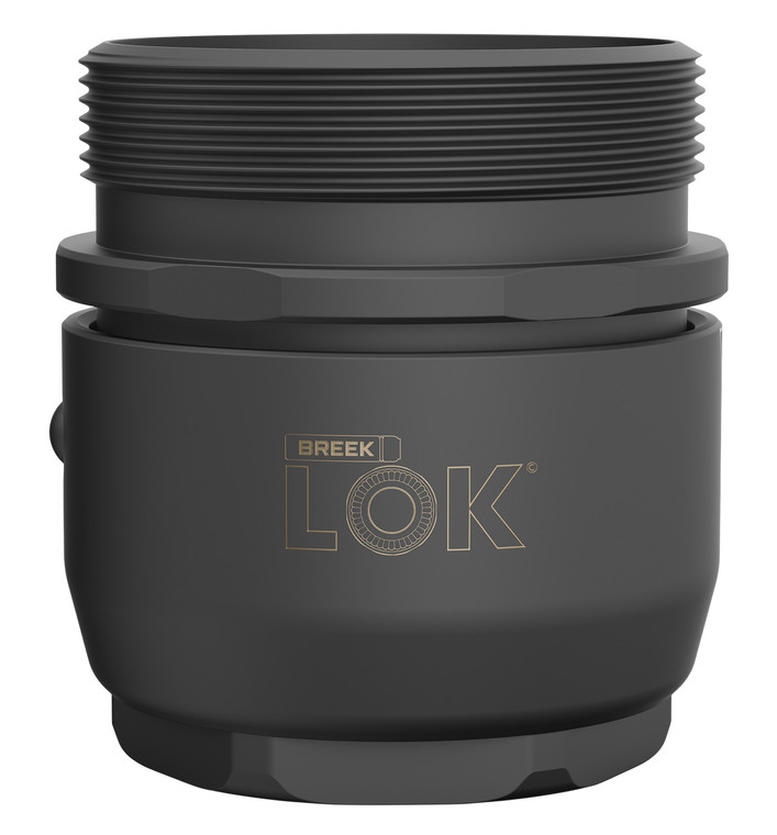 Breek Arms BRK4300 Breek LOK 3QD Fits 1.375x24 TPI Titanium DLC Black