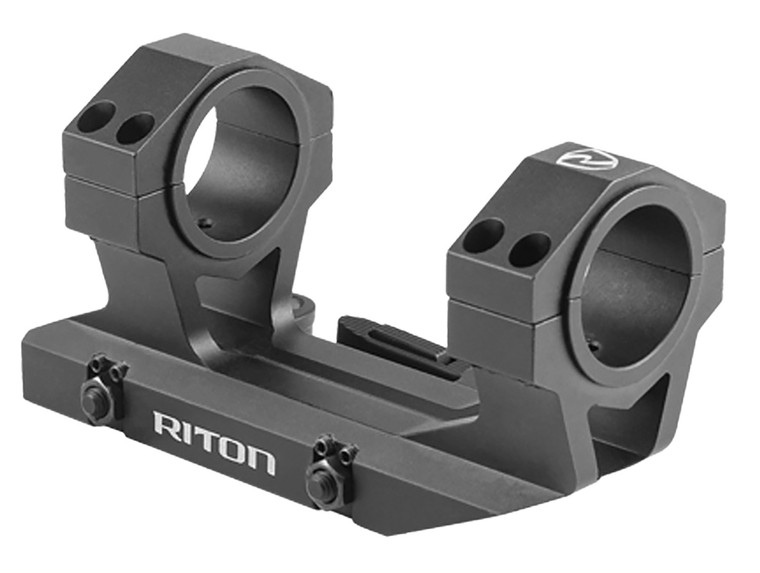 Riton Optics X34QD Scope MountRing Combo Cantilever Scope Mount Quick Detach Black Anodized Aluminum 34mm Tube PicatinnyWeaver Mount
